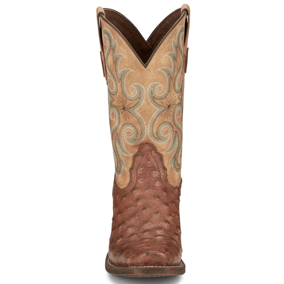 Nocona Women's 7.5B Hierra Ostrich Print Square Toe Western Boots - Picture 4 of 8